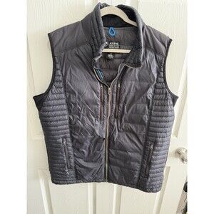 Kuhl Spyfire Goose Down Vest Full Zip Men's XL Black Lightweight Packable 1129